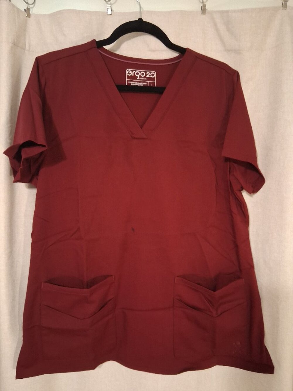 Ergo 2.0 Life Threads women's scrub set in Wine/Burgundy